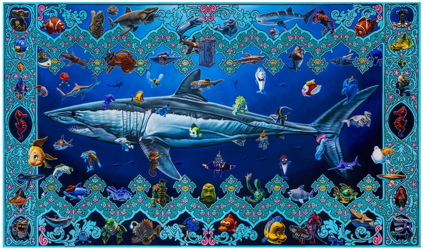 Lifesize Shark Painting